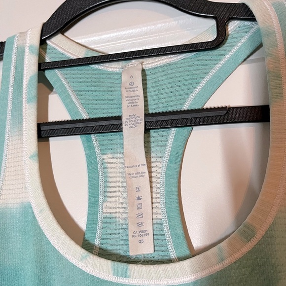 Lululemon Swiftly Tech Racerback in Heathered Tranquil Blue Size 6 - Picture 5 of 5